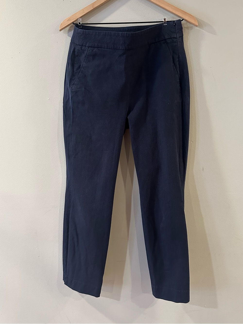 J. Crew Remi Bi-Stretch Navy Straight Leg Ankle Pants